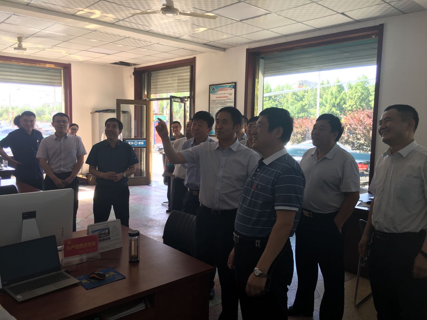 省司法厅副厅长王大为到我冀和所视察指导工作
